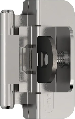 Vista 26 de Amerock Bisagra de gabinete doble desmontable Bisagra insertada de 3/8 pulgadas (10 mm) Bronce frotado con aceite Juego de 2 Bisagra