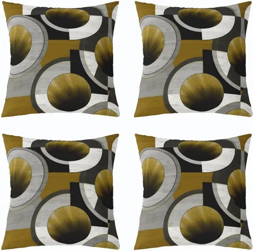 Vista 32 de Castle Fairy Fundas de almohada modernas con estampado de líneas geométricas de doble cara de 16 x 16 pulgadas, fundas de almohada de espirales