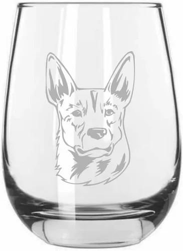Vista 57 de Shar Pei (chino) - Vaso de vino sin tallo grabado para perro, 15.25 onzas