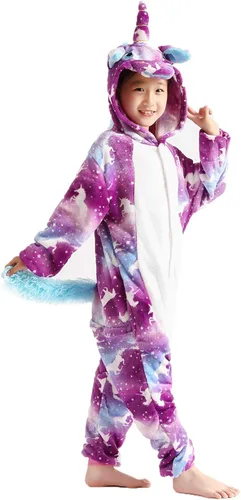 Vista 5 de Disfraz de unicornio para niños pijama de Halloween ropa de dormir
