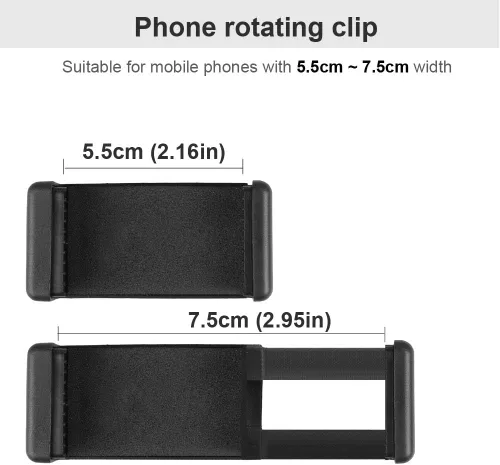 Vista 4 de Mr.Power Soporte para guitarra y bajo con auriculares para transmisión en vivo, clip compatible con iPhone, compatible con teléfonos inteligentes