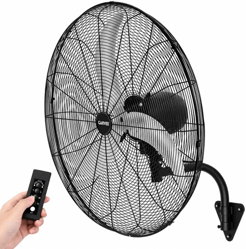Vista 10 de Ventilador colgante montado en la pared de 18 pulgadas oscilante