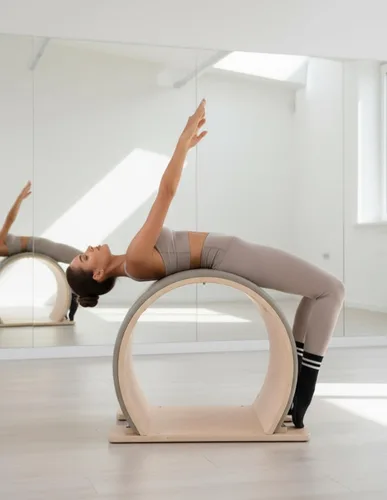 Vista 4 de Irisbear Calcetines de pilates antideslizantes para mujer, calcetines de yoga Barre Gym Athletic para mujer