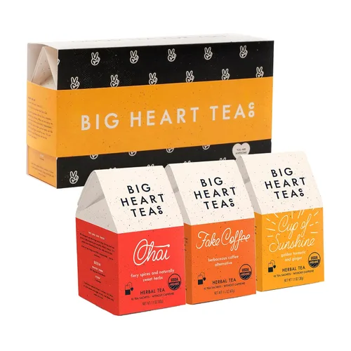 Vista 8 de Lingtoolator Co. - Juego de regalo de bolsas de té para vacaciones, certificado orgánico, té de hierbas ayurvédicas, lotes pequeños de hierbas