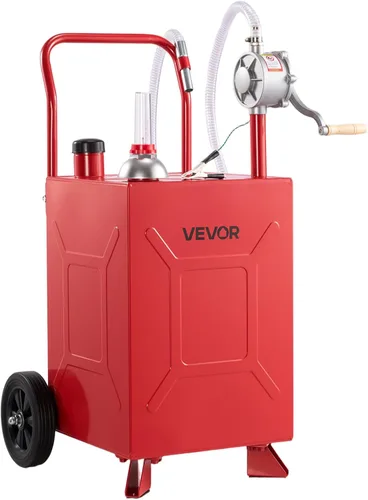Vista 10 de VEVOR Tanque de transferencia de combustible portátil de acero al carbono Negro