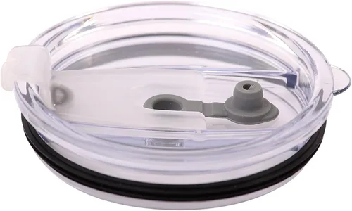 Vista 4 de Tapa combinada de 30 onzas de repuesto para tazas al vacío, se adapta a Yeti Ozark Rocky Polar Drifter (1 tapa con pajilla)