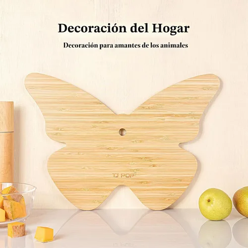 Vista 5 de TJ POP Tabla de charcutería con forma de mariposa, tabla de cortar pequeña para cocina, tabla de servir para frutas y verduras, bonita tabla