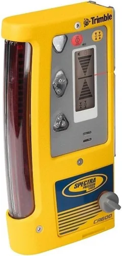 Vista 3 de Spectra Precision Receptor de nivel láser combinado CR600 con abrazadera de barra, montaje magnético, baterías, impermeable, ligero, indicadores LED