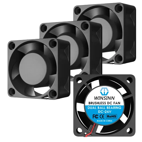 Vista 7 de WINSINN Ventilador de 1.575 in y 5 V, rodamiento de bolas dual 7000 RPM, 4020, silencioso reemplazo del ventilador para impresora 3D/DVR/electrónica