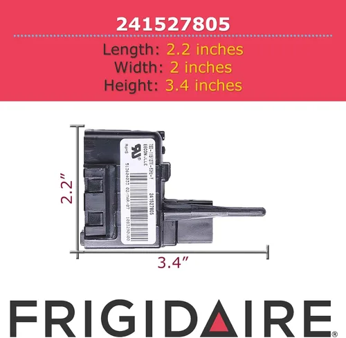 Vista 4 de Frigidaire 241527805 Relé genuino del comienzo del compresor del OEM para los refrigeradores