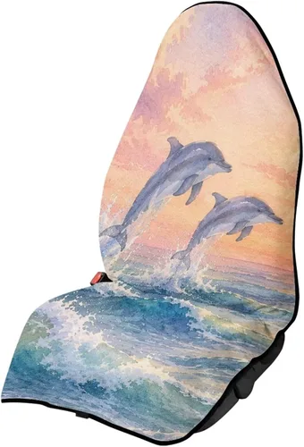 Vista 41 de Fundas de Asiento de Coche con Diseño de Sudadera de Girasol y Bandera Estadounidense para Coche, Camión, SUVs, Protector de Asiento Impermeable