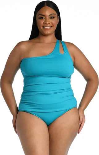 Vista 4 de Island Goddess - Traje de baño tankini con un hombro