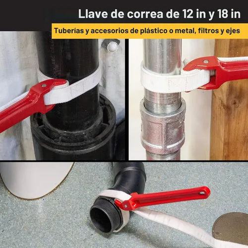 Vista 4 de Titan herramientas 21316 18" llave correa