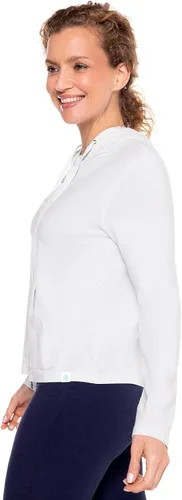 Vista 47 de Sudadera con capucha para la costa, de Coolibar, para mujer, UPF 50+, protege del sol