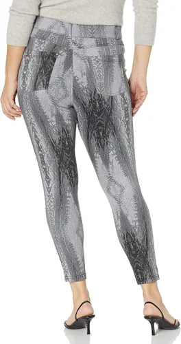 Vista 2 de HUE Leggings de mezclilla de tiro alto para mujer
