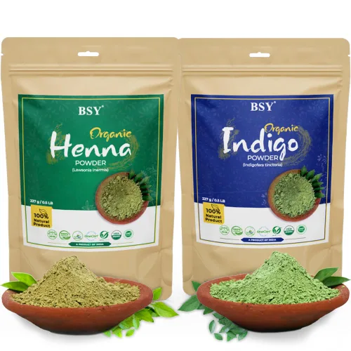 Vista 11 de BSY - Combo de polvo orgánico de henna e índigo para el cabello, color de cabello 100% natural a base de hierbas para cabello negro, polvo de henna