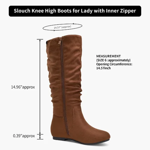 Vista 3 de Jeossy Joan - Botas altas hasta la rodilla para mujer