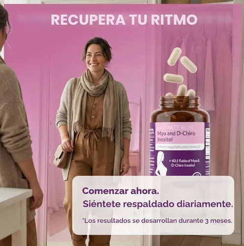 Vista 7 de Intimate Rose Suplemento de Myo-Inositol y D-Chiro Inositol para Mujeres - Equilibrio Hormonal y Soporte Ovárico para Mujeres - Relación Ideal 40:1