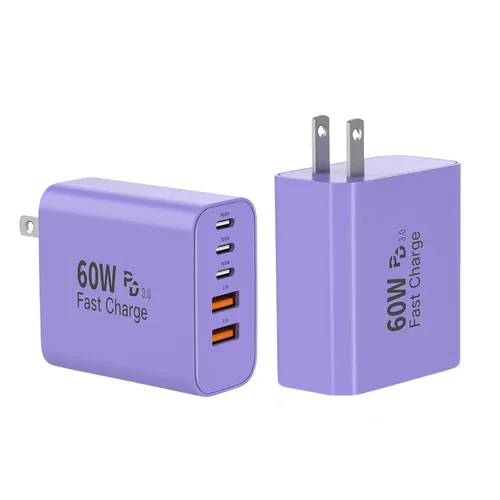 Vista 11 de Bloque de cargador de pared para iPhone 17 y 16 tipo C de 60 W, paquete de 2 bloques de carga rápida Apple para iPhone, adaptador de control