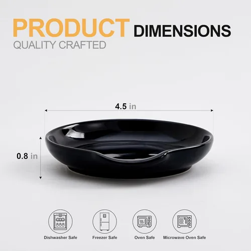 Vista 2 de Soporte de cuchara de cerámica para la parte superior de la estufa, soporte grande para utensilios de cocina para encimera de cocina, espátula