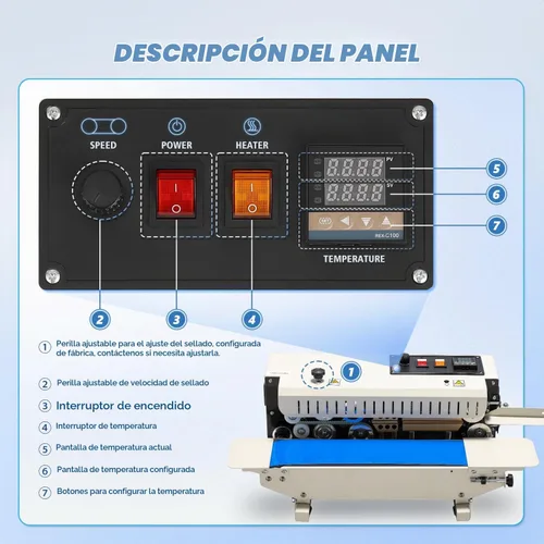 Vista 3 de Máquina comercial del sellador de calor, máquina continua del lacre