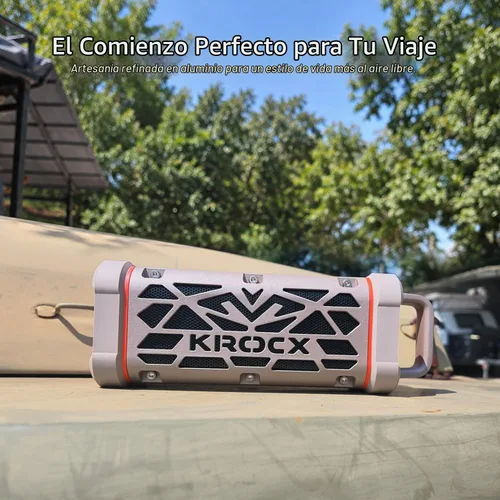 Vista 5 de TRAVOR - Altavoz Bluetooth magnético prémium para patio, barco y Champagne del desierto