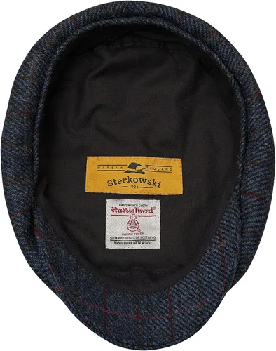 Vista 4 de Sterkowski Gorra Shelby Gorra 100% Harris Tweed Newsboy para hombre Sombrero de estilo pico de 8 paneles