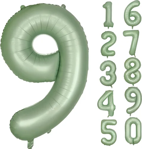 Vista 284 de Globos gigantes de helio de aluminio de 40 pulgadas, color negro, globos digitales grandes del número 0 para decoración de fiesta de cumpleaños