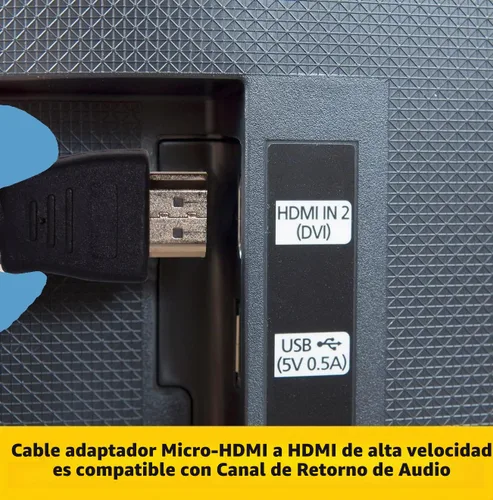 Vista 6 de BRENDAZ Cable micro HDMI a HDMI – 18 Gbps de alta velocidad, 4K a 60 Hz, HDR- Compatible con GoPro Hero, Raspberry Pi 5, 4, EOS R6 M50, cámara Alpha
