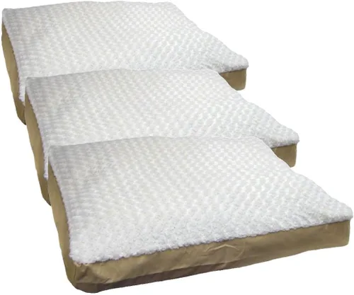 Vista 28 de Furhaven - Cama para perros y gatos, cojín de lujo, diseño rectangular tradicional, cama para mascotas con funda extraíble para perros y gatos