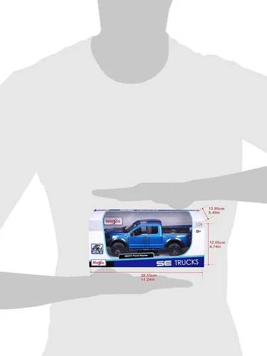 Vista 11 de Maisto 1:24 SE Camiones 2017 Ford F150 Raptor - Azul