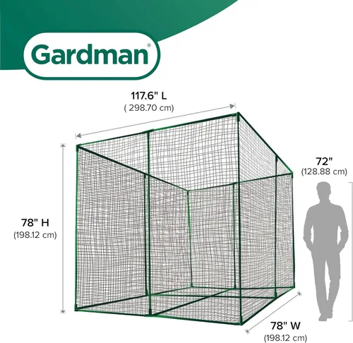 Vista 3 de Gardman 7662 Jaula de frutas grande, 118 pulgadas de largo x 79 pulgadas de ancho x 79 pulgadas de alto
