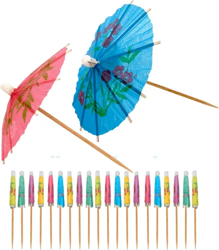 Vista 13 de OGGI Palitos de cóctel de bambú, 50 piezas, palillos de Martini de bambú, brochetas de cóctel de madera reutilizables, palitos de Martini