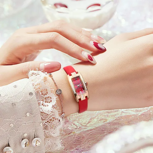 Vista 5 de ROCOSJEWE Watches for Women Japanese Quartz Analog Ladies Wrist Watch Leather Strap Elegant Waterproof Dress Watch Diamond RJ209S