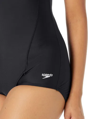 Vista 5 de Speedo - Traje de baño de una pieza para mujer, con costura de princesa, PowerFlex, Ultraback, corte conservador
