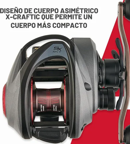 Vista 4 de Abu Garcia Revo SX Rocket - Carrete de pesca de bajo perfil
