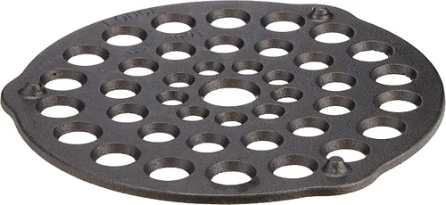 Vista 7 de Lodge L8DOT3 Trébede/rejilla para carne condimentada de hierro fundido de 8 pulgadas, Preguntas - por email, Negro