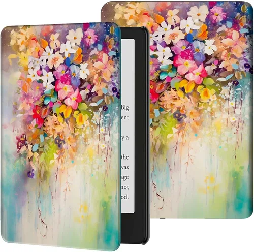 Vista 17 de Rossy Funda para Kindle de 10ª generación 2019, delgada, de piel sintética, ajustable, Smart Cover con encendido y apagado automático para Kindle