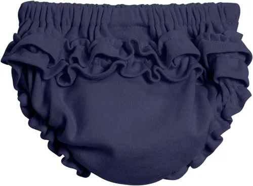 Vista 9 de City Threads Ruffle Diaper Cover for Baby Girls Soft Cotton, Made in USA Baby Girl Bloomers, Wear Over Disposable and Cloth
