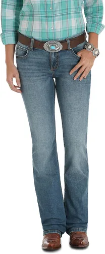 Vista 23 de Wrangler Jeans para mujer Cash de tiro medio con dobladillo ventilado Ultimate Riding espíritu americano