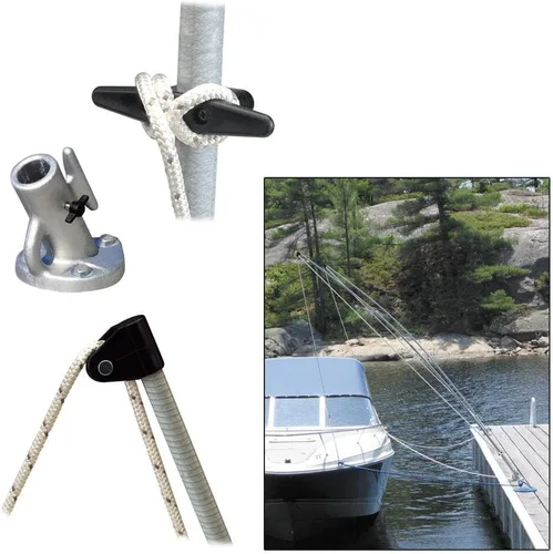 Vista 10 de Dock Edge + Wake Watcher - Brazos de amarre laterales, juego de 2, incluye cables y herrajes, para lanchas de hasta 3500 libras