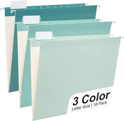 Vista 34 de Y YOMA Paquete de 6 Carpetas Colgantes con Degradado Tamaño Carta Carpetas Colgantes Decorativas Bonita Carpeta Organizadora para Gabinete