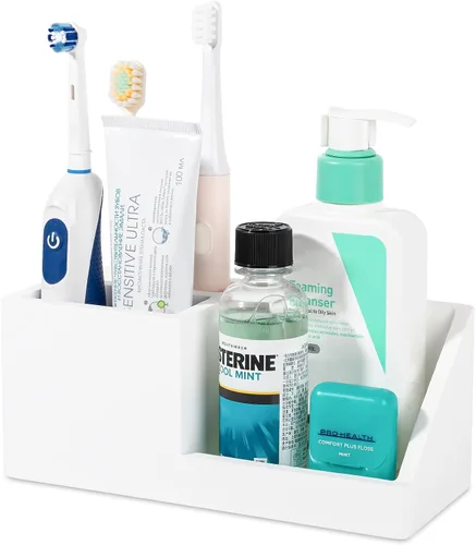 Vista 18 de Soporte para cepillo de dientes de diatomita, organizador de pasta de Azul