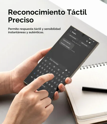 Vista 9 de Ringke Película doble fácil [protección de 4 capas] compatible con Samsung Galaxy S24 Ultra Protector de pantalla 5G, revestimiento de reparación