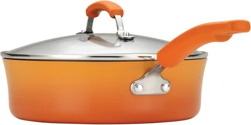 Vista 4 de Rachael Ray Juego de utensilios de cocina antiadherentes de esmalte duro, 14 piezas - Rojo