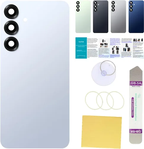 Vista 75 de Compatible con Samsung Galaxy Note 8 - Carcasa trasera de repuesto de cristal de 6.3 pulgadas, SM-N950, todos los portadores con manual de Negro