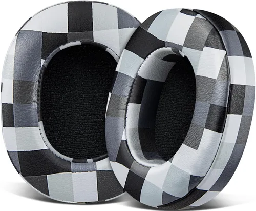 Vista 10 de SOULWIT Earpads for Skullcandy Crusher Evo/Hesh ANC/Hesh Evo - Black Negro