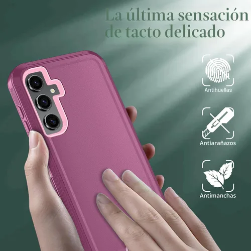 Vista 4 de ONOLA Funda para Samsung Galaxy S24+ / Funda S24 Plus con protector de pantalla HD [No es compatible con S24 / S24 Ultra], Funda de teléfono Vino