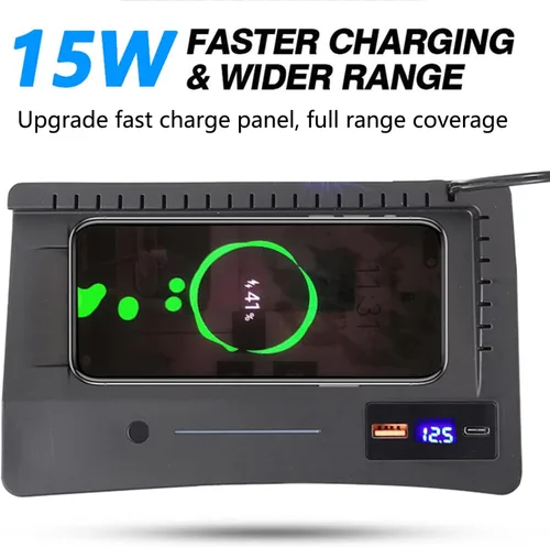 Vista 4 de Cargador de coche inalámbrico para Buick Envision Essence Avenir Preferred 2021-2023, almohadilla de carga rápida de 15 W para B uick Envision