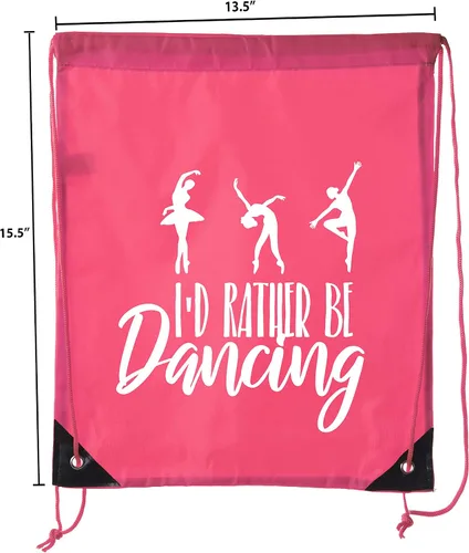 Vista 2 de Bolsas de baile, mochilas de ballet para niñas, mochilas de baile con cordón